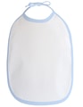Baby Slabbetje Link Kids Wear BIB-11-13-14 Wit-Baby Blue